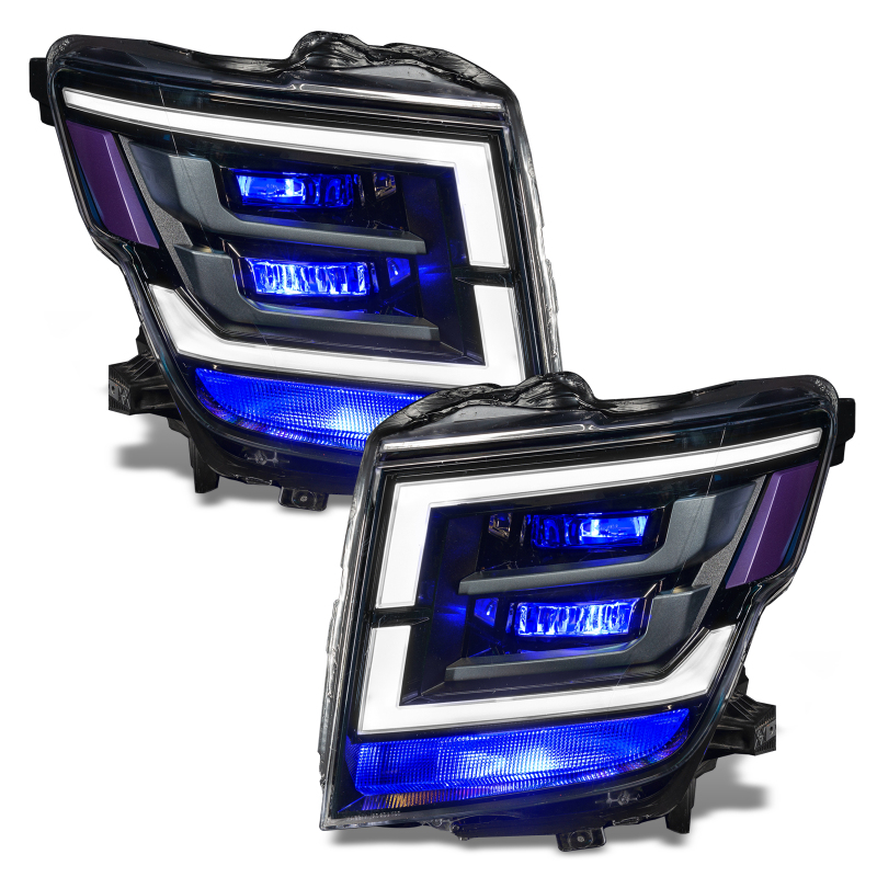 Picture of Oracle 21-22 Nissan Titan Demon Eye RGB Headlight Upgrade Kit - ColorSHIFT w/o Controller