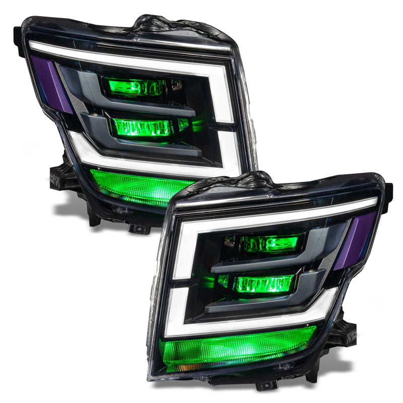 Picture of Oracle 21-22 Nissan Titan Demon Eye RGB Headlight Upgrade Kit - ColorSHIFT w/o Controller