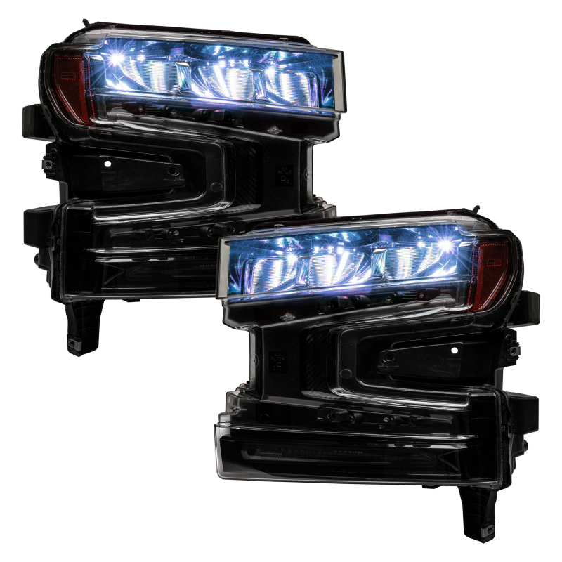 Picture of Oracle 19-21 Silverado/Sierra 1500 RGB Demon Eye Headlight Kit - w/o Controller