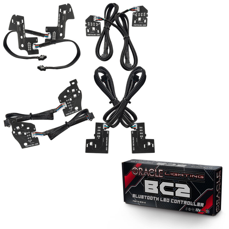 Picture of Oracle 19-21 RAM 1500 RGB+W Headlight DRL Kit Reflector LED - w/ BC1 Controller