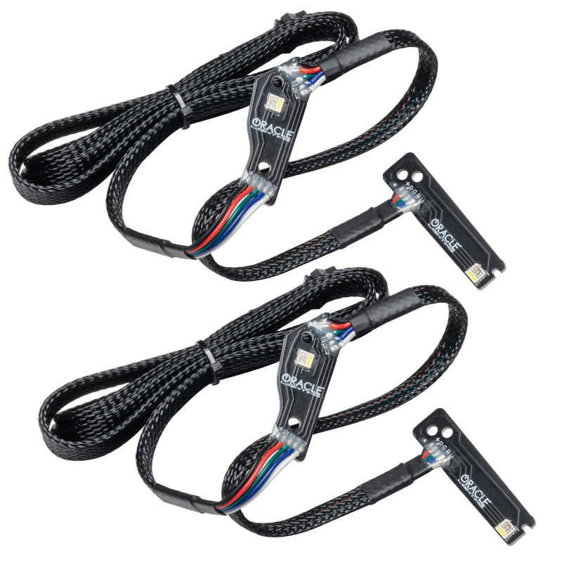 Picture of Oracle 15-21 Nissan GT-R RGB+W (Lightning Bolt) Headlight DRL Kit- w/o Controller