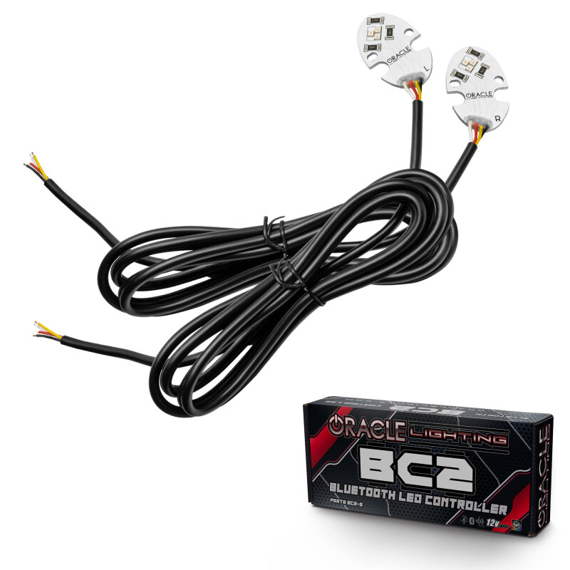 Picture of Oracle 17-21 Tesla Model 3 Headlight DRL Upgrade Kit - ColorSHIFT w/ BC1 Controller