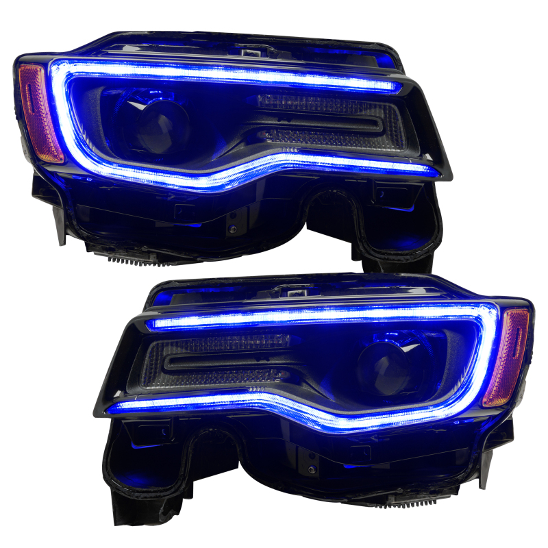 Picture of Oracle 1421 Jeep Grand Cherokee Dynamic Headlight DRL Upgrade Kit ColorSHIFT Dynamic
