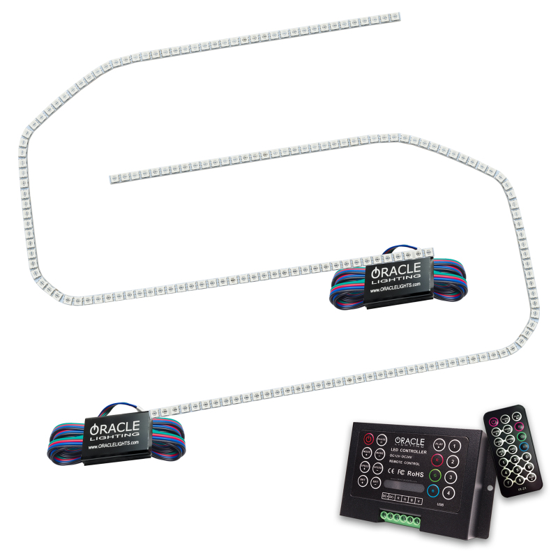 Picture of Oracle 16-18 GMC Sierra Headlight DRL Upgrade Kit - ColorSHIFT w/ 2.0 Controller