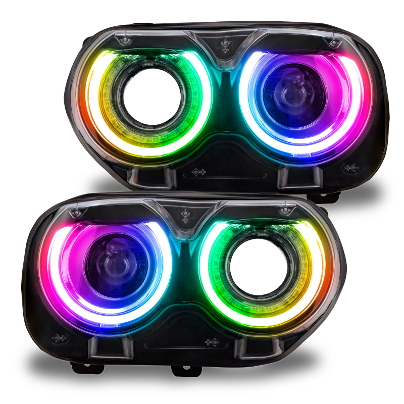 Picture of Oracle 15-21 Dodge Challenger RGB+W Headlight DRL Upgrade Kit - ColorSHIFT