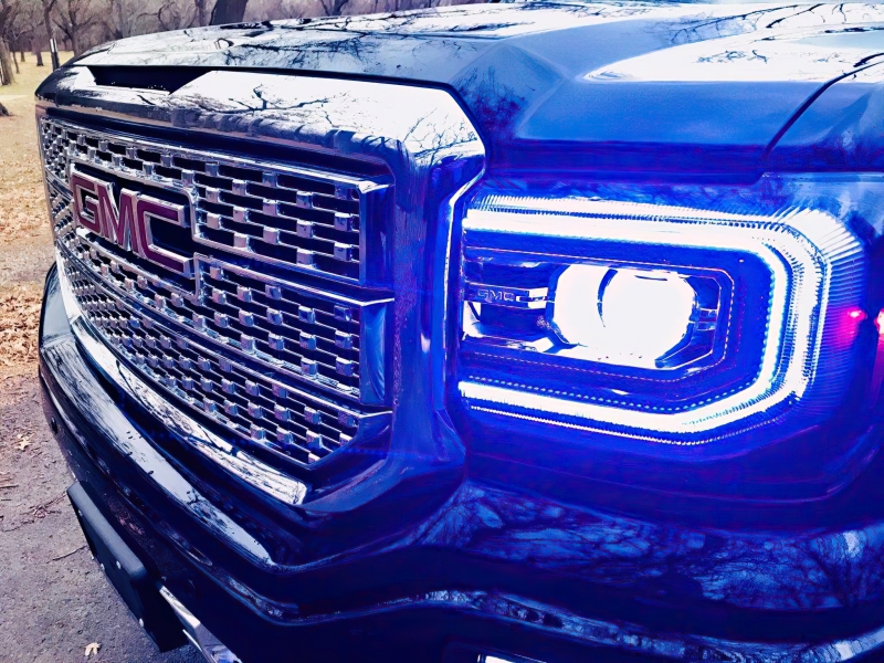 Picture of Oracle 16-18 GMC Sierra Headlight DRL Upgrade Kit - ColorSHIFT w/ BC1 Controller