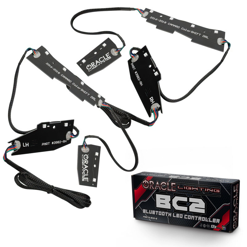 Picture of Oracle 16-18 Chevy Camaro RGB+W Headlight DRL Upgrade Kit - ColorSHIFT w/ BC1 Controller