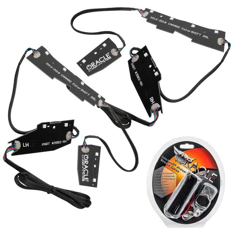 Picture of Oracle 16-18 Chevrolet Camaro RGB+W Headlight DRL Upgrade Kit - ColorSHIFT