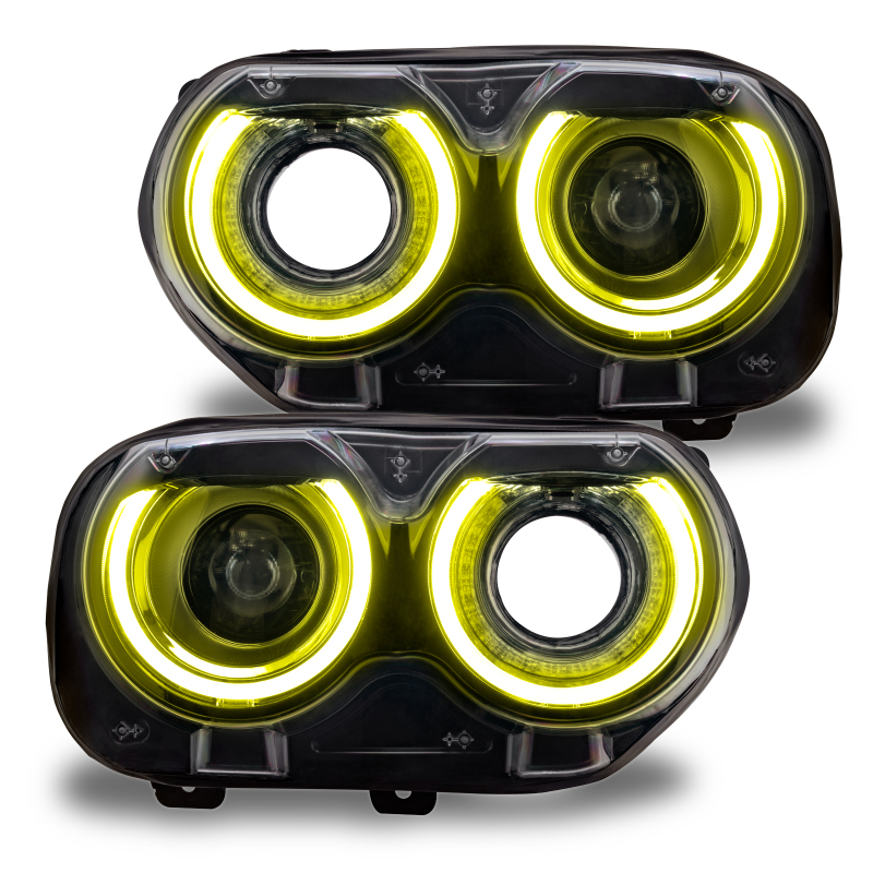 Picture of Oracle 15-21 Dodge Challenger RGB+W Headlight DRL Upgrade Kit - ColorSHIFT