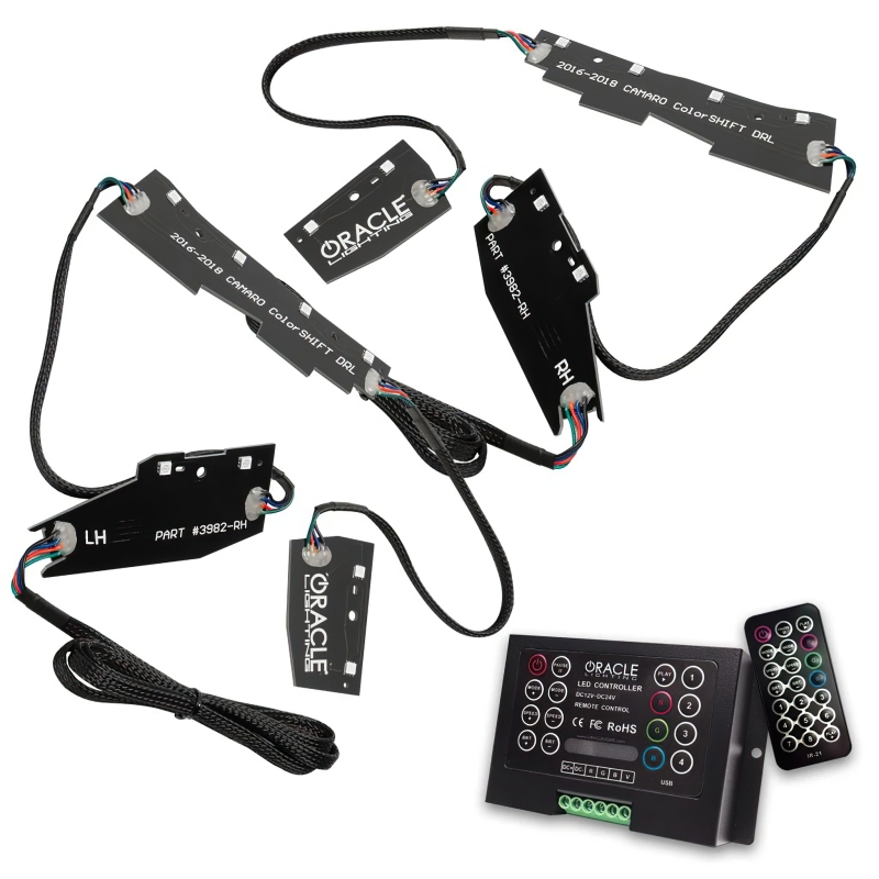Picture of Oracle 16-18 Chevy Camaro RGB+W Headlight DRL Upgrade Kit - ColorSHIFT w/ 2.0 Controller
