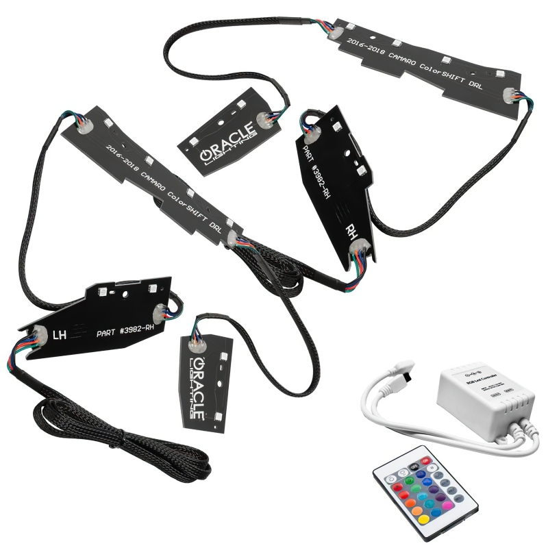 Picture of Oracle 16-18 Chevy Camaro RGB+W Headlight DRL Kit - ColorSHIFT w/ Simple Controller