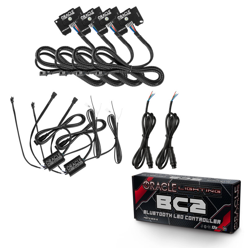 Picture of Oracle Jeep Wrangler JL/Gladiator JT RGB+W Headlight DRL Kit - w/ BC1 Controller