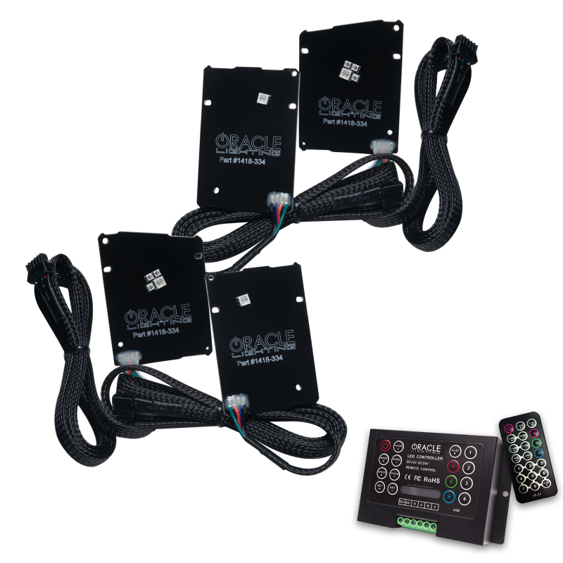 Picture of Oracle 19-21 Chevy Camaro LS/LT RGB+A Headlight DRL Kit - ColorSHIFT w/ 2.0 Controller