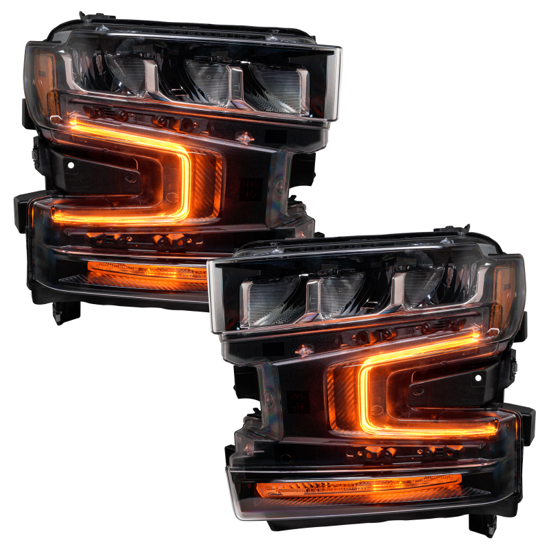 Picture of Oracle 19-21 Chevy Silverado 1500 RGB+W Headlight DRL Upgrade Kit - ColorSHIFT