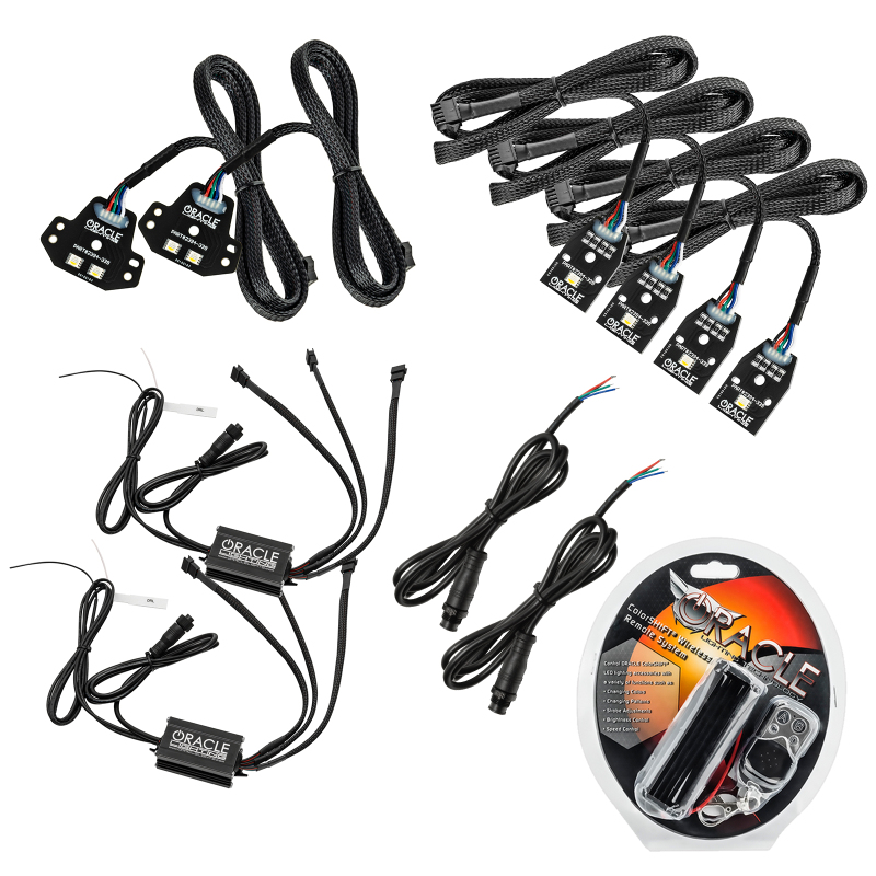 Picture of Oracle 15-21 Dodge Charger RGB+W DRL Headlight DRL Upgrade Kit - ColorSHIFT