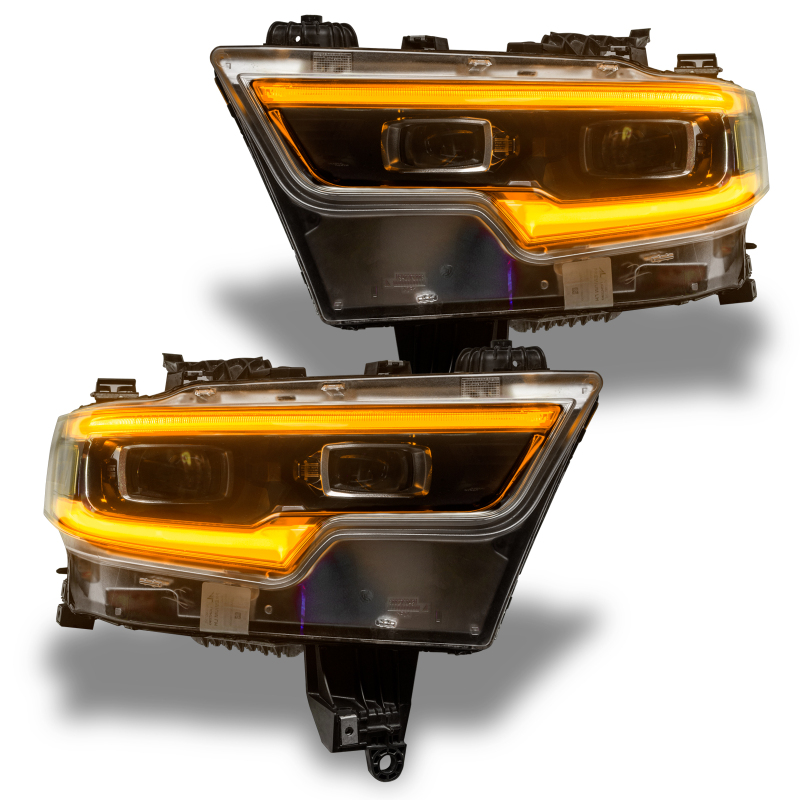 Picture of Oracle 19-21 RAM 1500 Projector LED Headlight DRL Kit - RGBW+A w/ 2.0 Controller