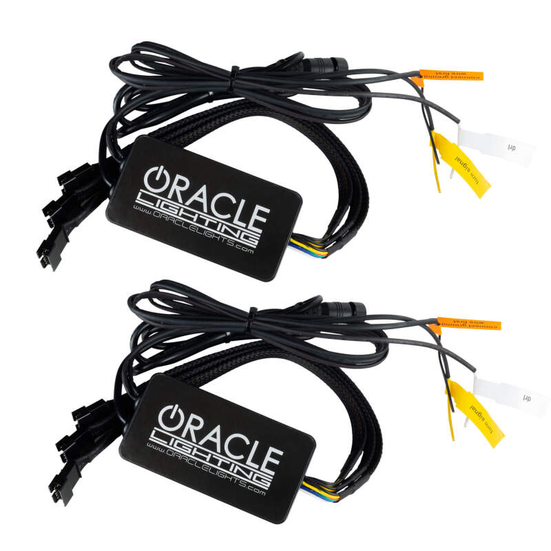 Picture of Oracle 19-21 RAM 1500 Projector LED Headlight DRL Kit - RGBW+A w/ 2.0 Controller