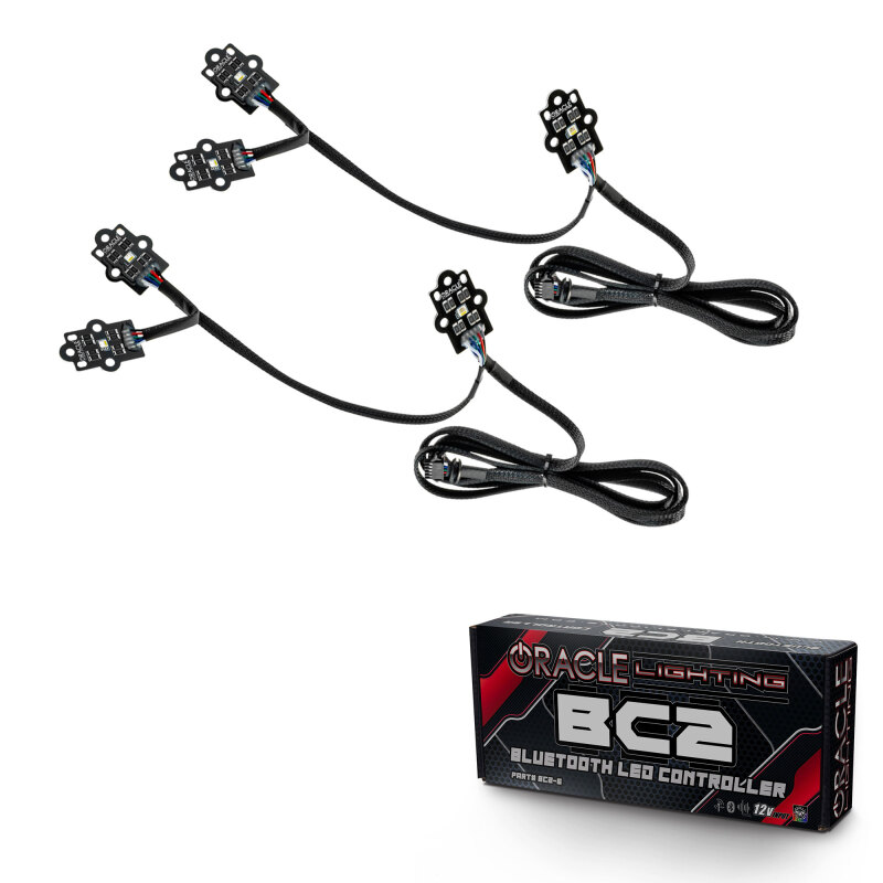 Picture of Oracle 20-21 GMC Sierra 2500/3500 HD RGB+W Headlight DRL Kit - w/ BC1 Controller