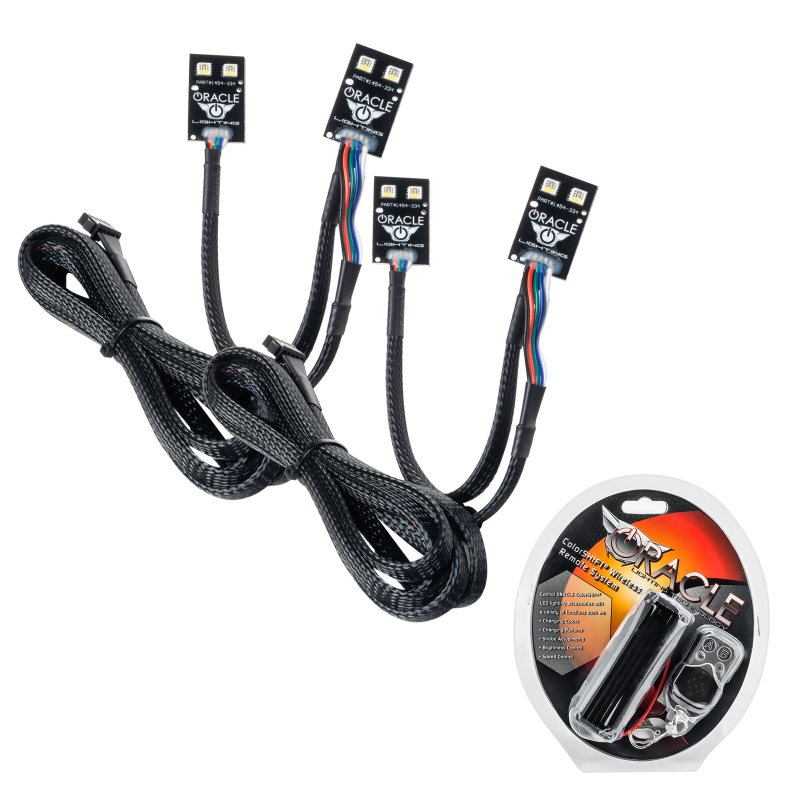 Picture of Oracle 2021 Ford Bronco Sport RGB+W Headlight DRL + Halo - ColorSHIFT w/ RF Controller
