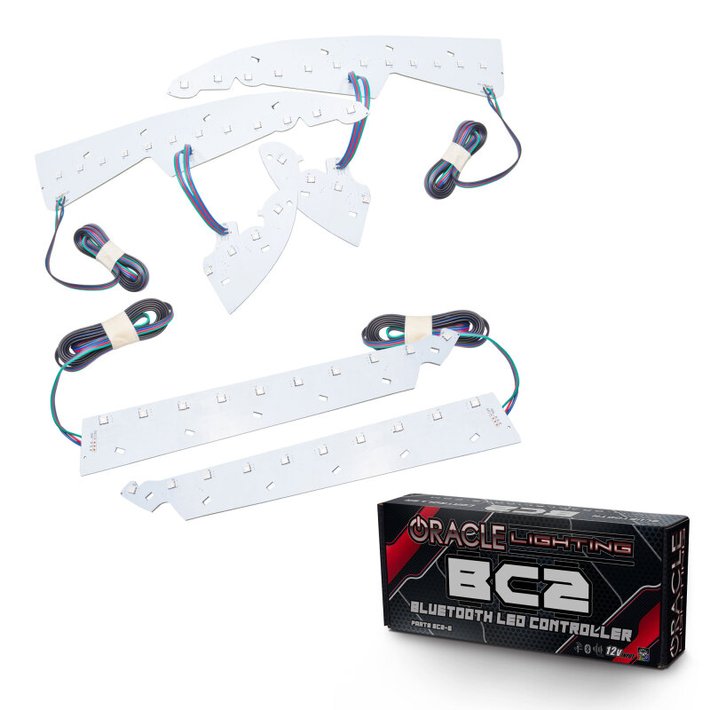 Picture of Oracle 14-15 GMC Sierra Headlight DRL Upgrade Kit - ColorSHIFT w/ BC1 Controller