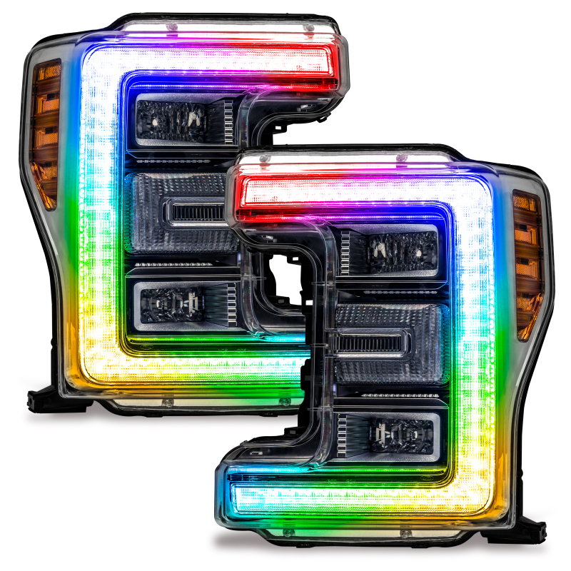 Picture of Oracle 17-19 Ford F-250/F-350 Superduty Headlight DRL Kit - ColorSHIFT w/o Controller