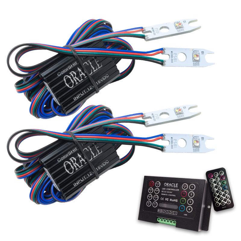 Picture of Oracle 15-17 Ford F-150 Headlight DRL Upgrade Kit - ColorSHIFT w/ 2.0 Controller