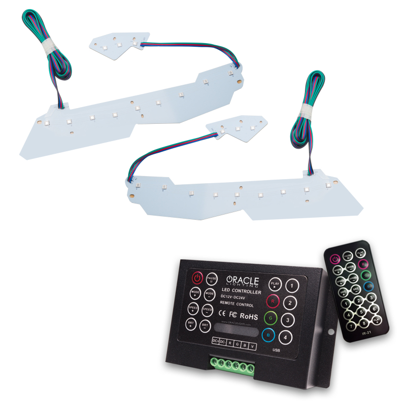 Picture of Oracle 14-19 Chevy Corvette C7 Headlight DRL Upgrade Kit - ColorSHIFT w/ 2.0 Controller