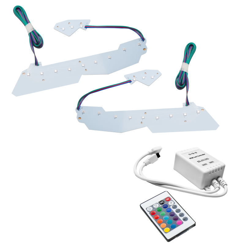Picture of Oracle 14-19 Chevy Corvette C7 Headlight DRL Kit - ColorSHIFT w/ Simple Controller