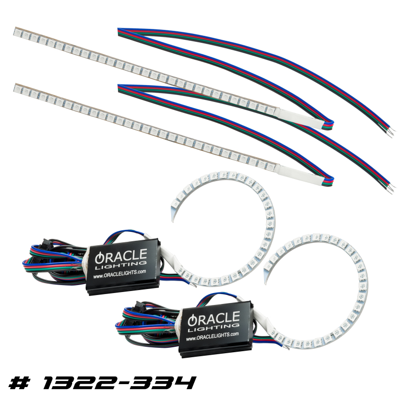 Picture of Oracle 15-17 Ford Focus RS/ST DRL Upgrade w/ Halo Kit - ColorSHIFT w/o Controller