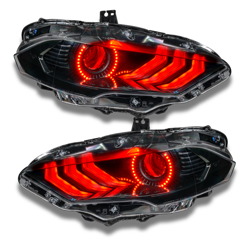 Picture of Oracle 18-21 Ford Mustang DRL Upgrade w/ Halo Kit - ColorSHIFT w/ BC1 Controller
