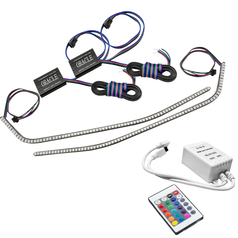 Picture of Oracle 16-21 Chevy Camaro Surface Mount DRL Modules - ColorSHIFT w/ Simple Controller