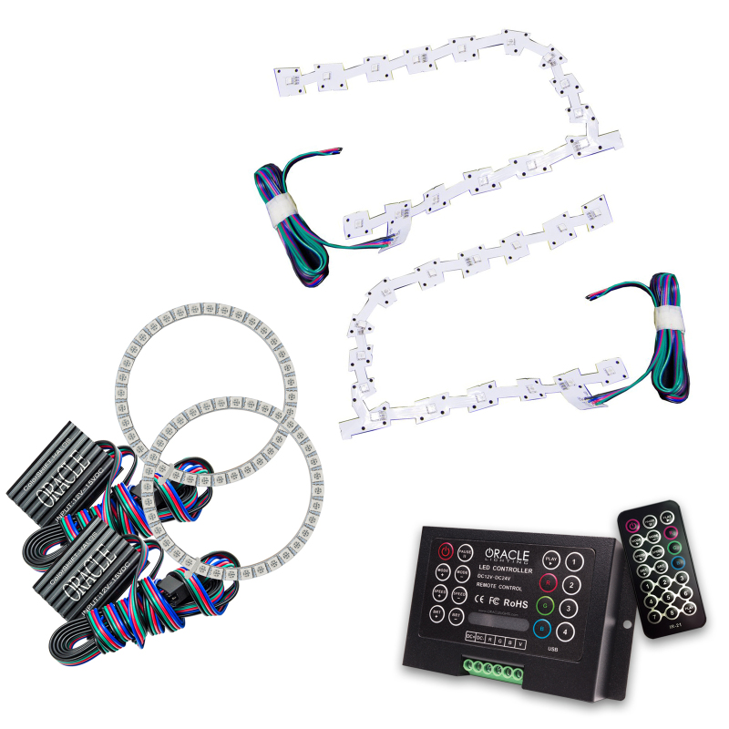 Picture of Oracle 11-19 Chrysler 300C DRL Upgrade w/ Halo Kit - ColorSHIFT w/ 2.0 Controller