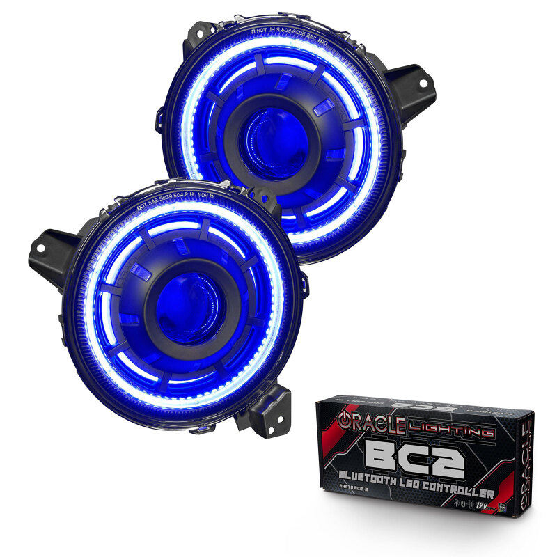 Picture of Oracle Oculus Bi-LED Projector Headlights for Jeep JL/Gladiator JT - w/ BC1 Controller