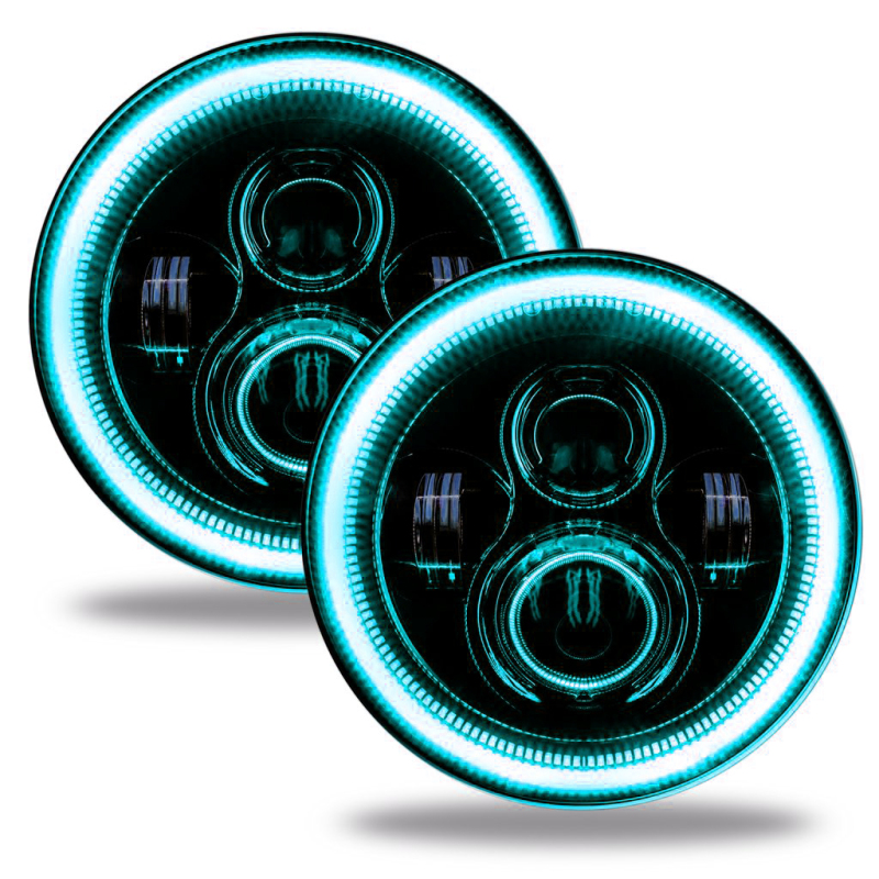 Picture of Oracle Jeep Wrangler JL/Gladiator JT 7in. High Powered LED Headlights (Pair) - Dynamic