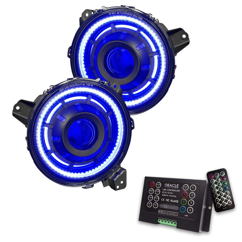 Picture of Oracle Oculus Bi-LED Projector Headlights for Jeep JL/Gladiator JT - ColorSHIFT 2