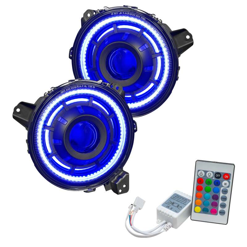 Picture of Oracle Oculus Bi-LED Projector Headlights for Jeep JL/Gladiator JT - w/ Simple Controller