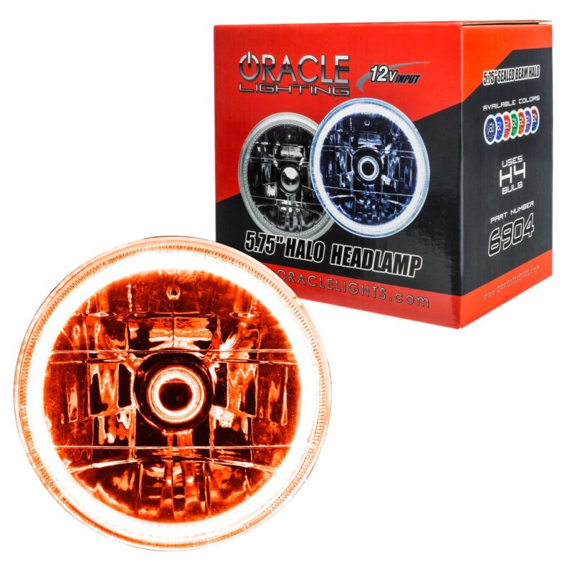 Picture of Oracle Pre-Installed Lights 5.75 IN. Sealed Beam - Amber Halo