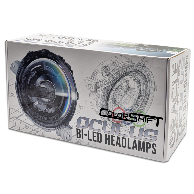 Picture of Oracle Oculus Bi-LED Projector Headlights for Jeep JL/Gladiator JT - w/ Simple Controller