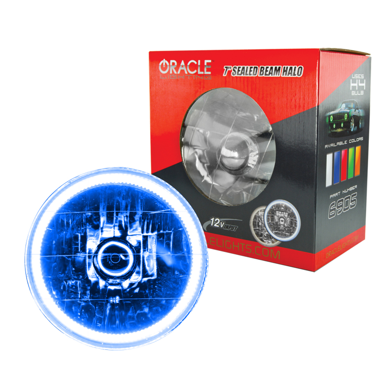 Picture of Oracle Pre-Installed Lights 7 IN. Sealed Beam - Blue Halo