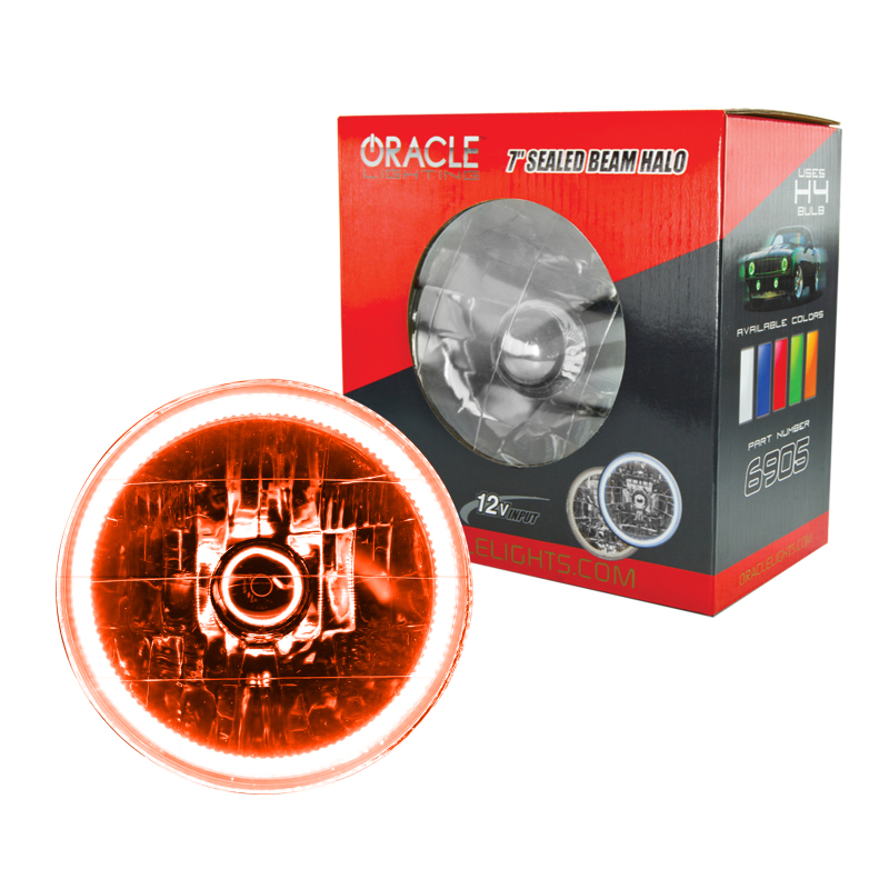 Picture of Oracle Pre-Installed Lights 7 IN. Sealed Beam - Amber Halo