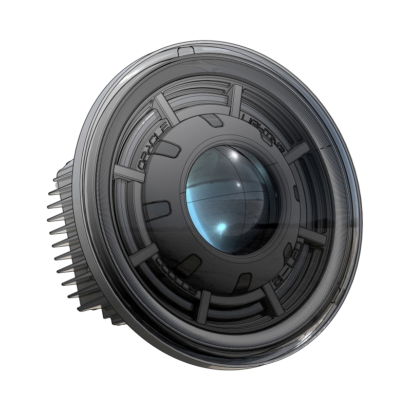 Picture of Oracle Oculus 7in Bi-LED Projector Headlights for Jeep Wrangler JK - 6000K