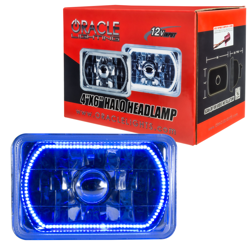 Picture of Oracle Pre-Installed Lights 4x6 IN. Sealed Beam - Blue Halo