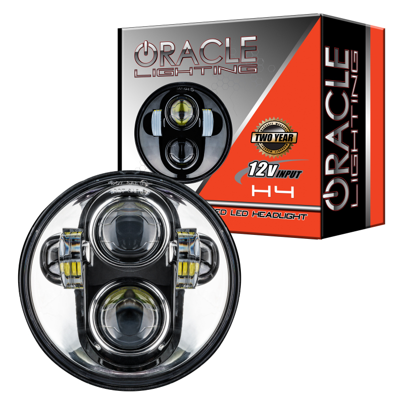 Picture of Oracle 5.75in 40W Replacement LED Headlight - Chrome
