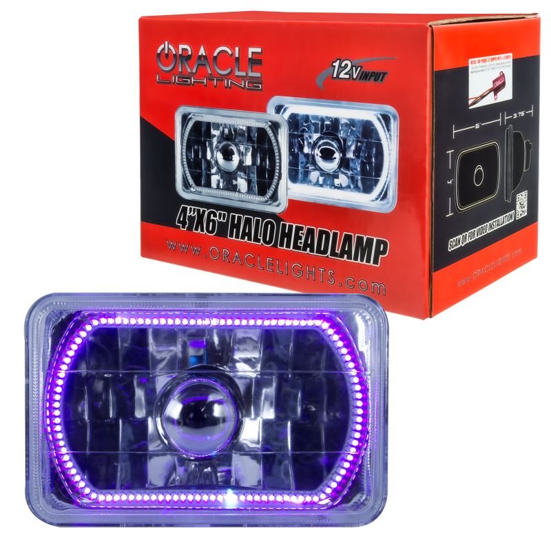 Picture of Oracle Pre-Installed Lights 4x6 IN. Sealed Beam - UV/Purple Halo