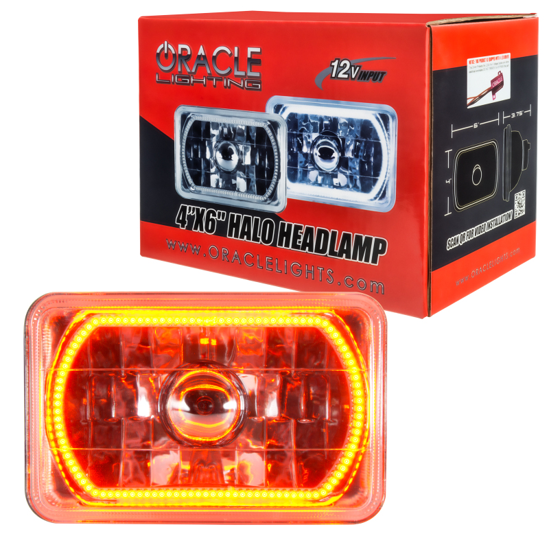 Picture of Oracle Pre-Installed Lights 4x6 IN. Sealed Beam - Amber Halo