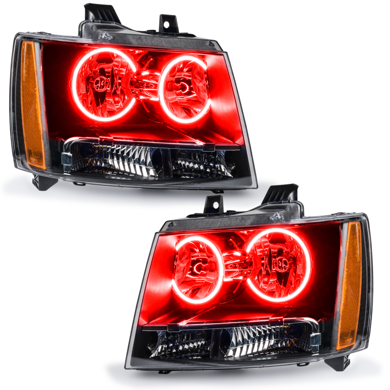 Picture of Oracle 07-13 Chevrolet Avalanche Pre-Assembled SMD Headlights - Red