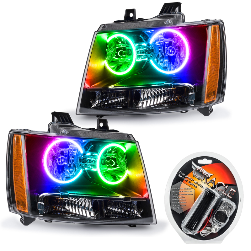 Picture of Oracle 07-13 Chevrolet Avalanche Pre-Assembled SMD Headlights - ColorSHIFT