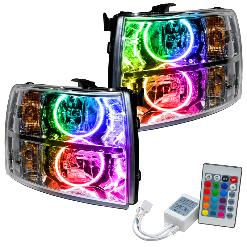 Picture of Oracle 07-13 Chevrolet Silverado SMD HL - Round Style - ColorSHIFT w/ Simple Controller