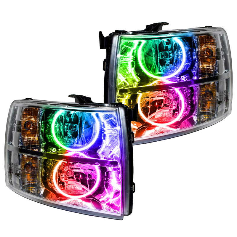Picture of Oracle 07-13 Chevrolet Silverado SMD HL - Round Style - ColorSHIFT w/o Controller