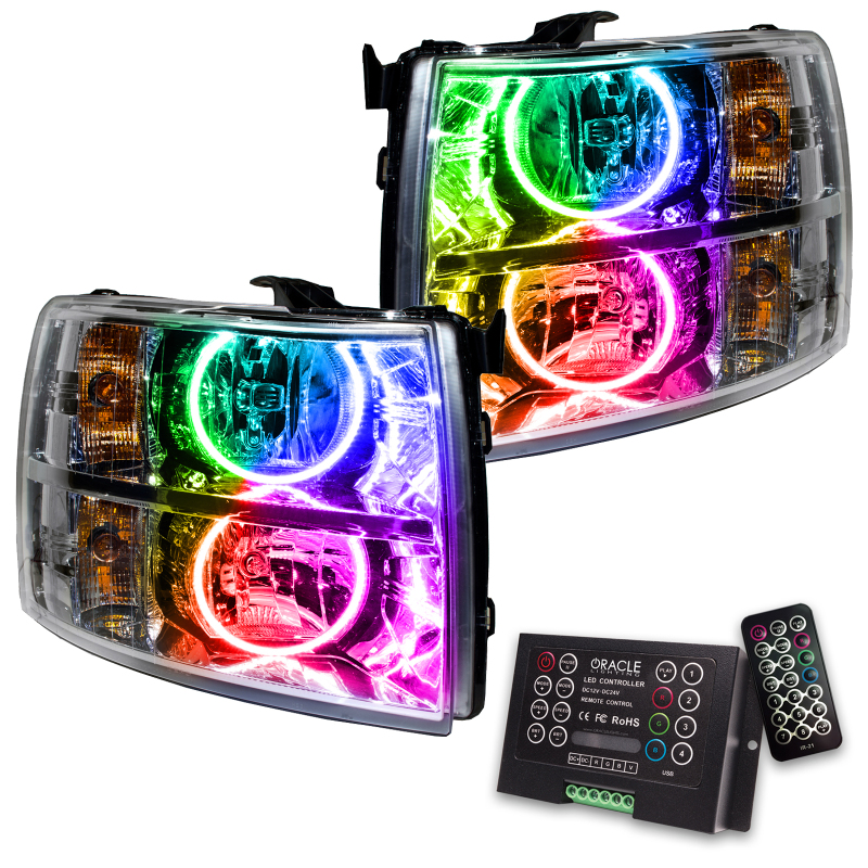 Picture of Oracle 07-13 Chevrolet Silverado SMD HL - Round Style - ColorSHIFT w/ 2.0 Controller